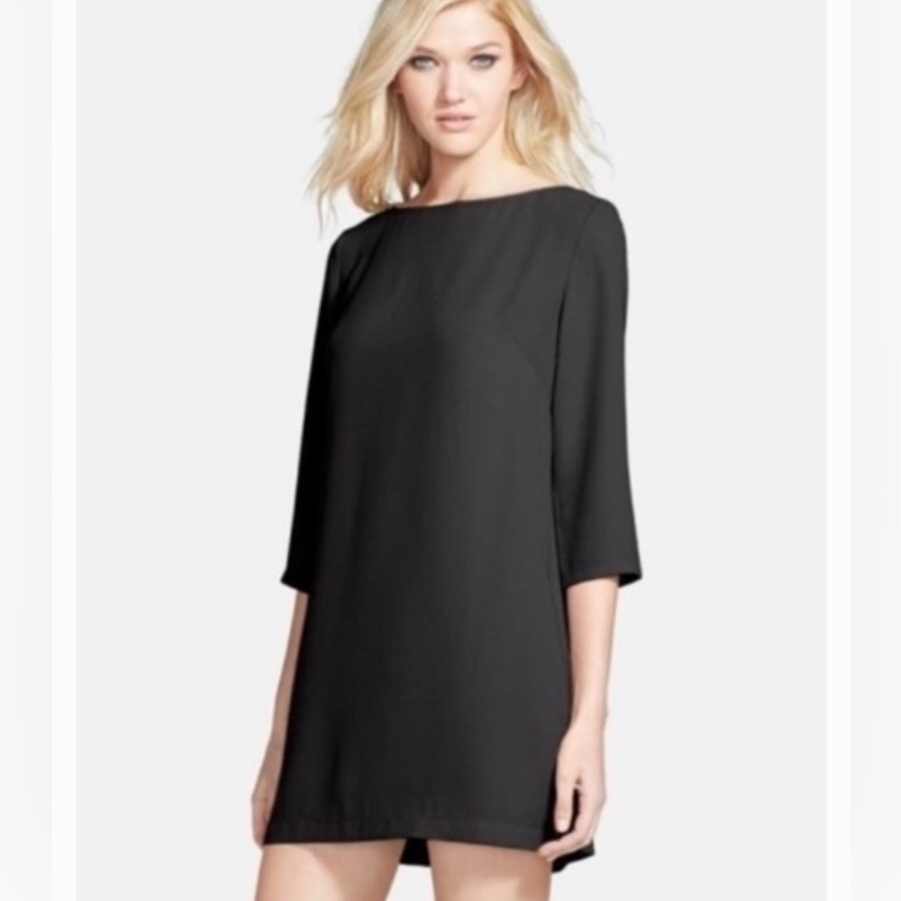 Leith Black Midi Tunic Dress
